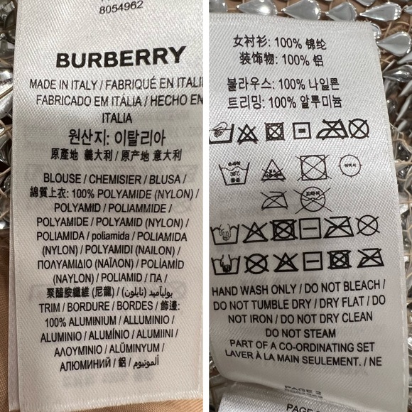 Burberry Sandra Metallic Mesh Top - Picture 11 of 14